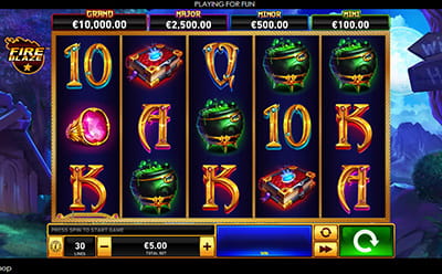 La tragamonedas Blue Wizard en el casino online Codere colombiano