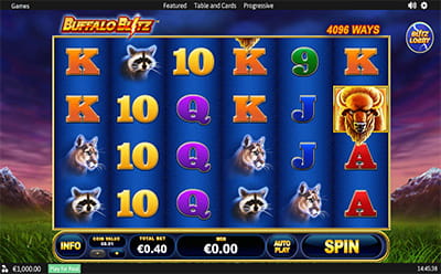 El Juego de tragamonedas Buffalo Blitz en el Casino en Línea Colombiano Luckia