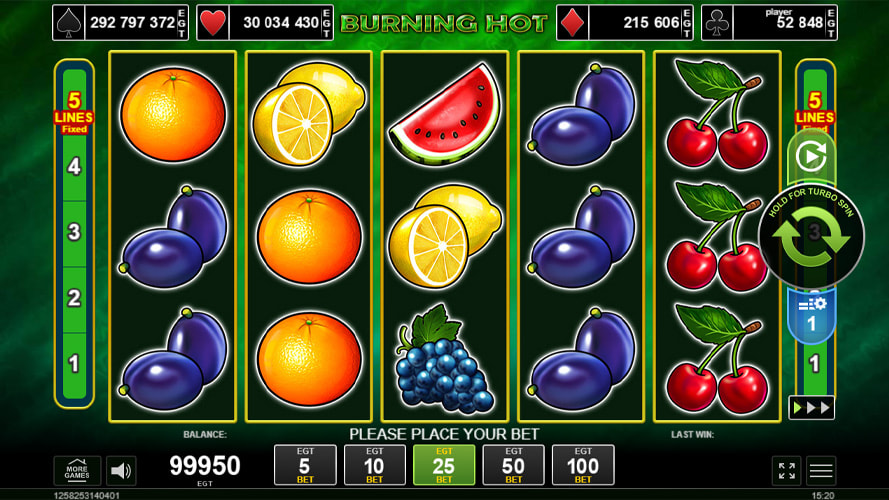 Burning Hot juega en línea gratis