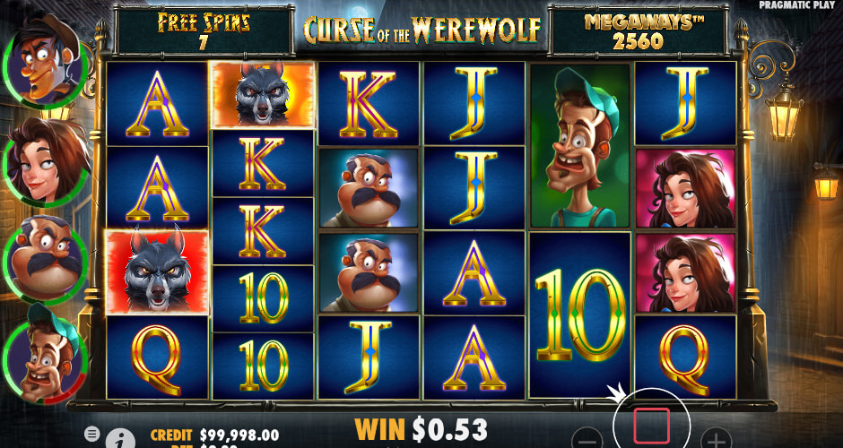 Curse of the Werewolf Megaways juega en línea gratis