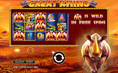 Great Rhino tragamonedas giros gratis